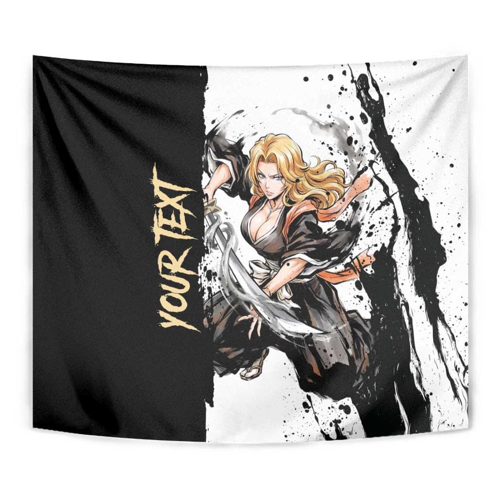Personalized Rangiku Matsumoto Tumbler With Handle Ink Splash Anime Brush Style TS04 Personalized Rangiku Matsumoto Tumbler With Handle Ink Splash Anime Brush Style TS04