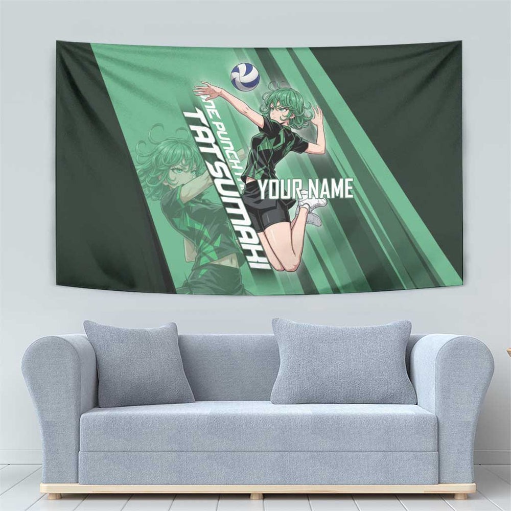 Personalized Tatsumaki Volleyball Design Tumbler With Handle with Green Athletic Theme and Energetic Action Pose TS04 Personalized Tatsumaki Volleyball Design Tumbler With Handle with Green Athletic Theme and Energetic Action Pose TS04
