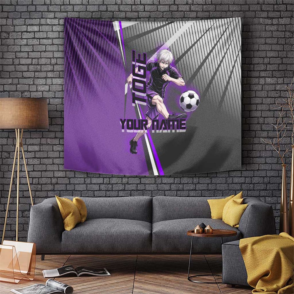 Personalized Toge Inumaki Jujutsu Kaisen Tumbler With Handle with Purple Gradient and Action Kick Design TS04 Personalized Toge Inumaki Jujutsu Kaisen Tumbler With Handle with Purple Gradient and Action Kick Design TS04