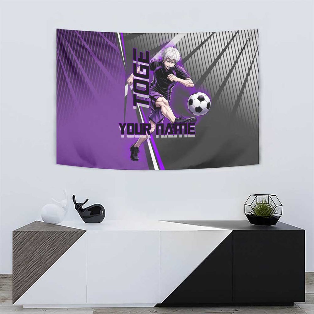 Personalized Toge Inumaki Jujutsu Kaisen Tumbler With Handle with Purple Gradient and Action Kick Design TS04 Personalized Toge Inumaki Jujutsu Kaisen Tumbler With Handle with Purple Gradient and Action Kick Design TS04