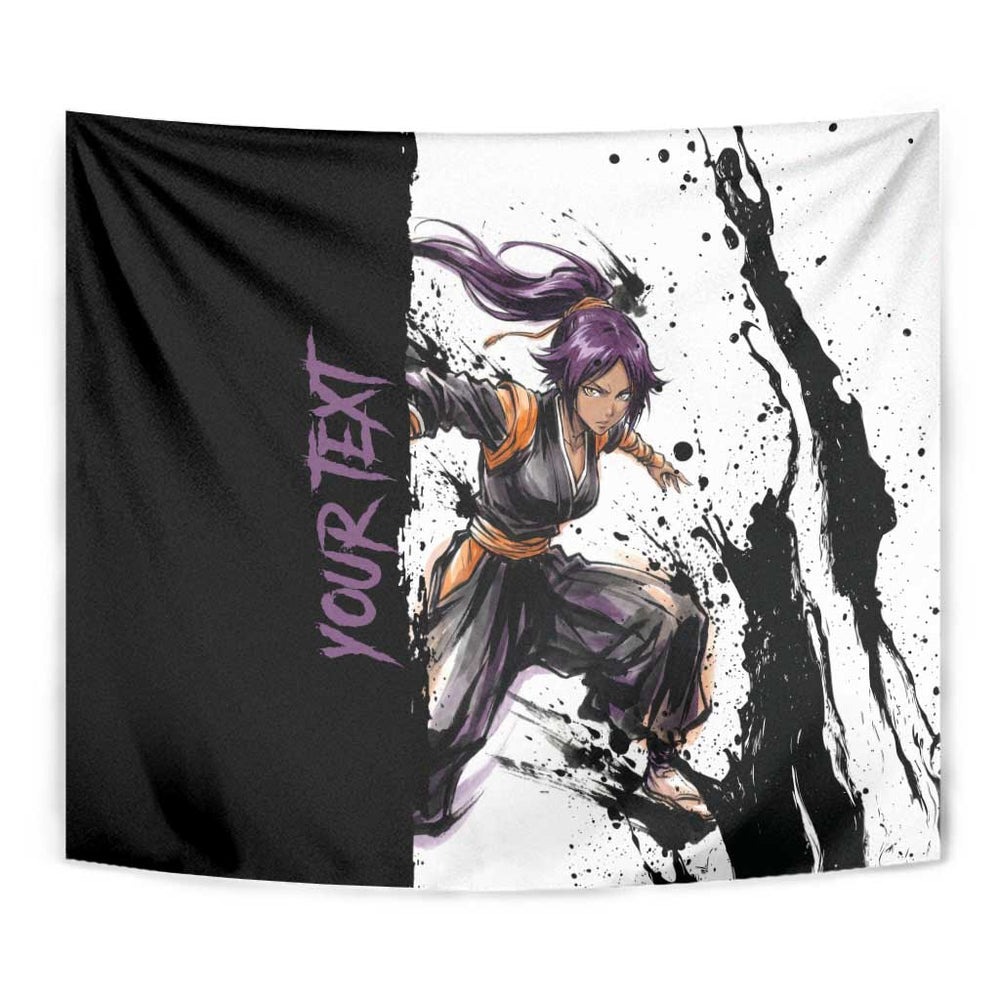 Personalized Yoruichi Shihouin Tumbler With Handle Ink Splash Anime Brush Style TS04 Personalized Yoruichi Shihouin Tumbler With Handle Ink Splash Anime Brush Style TS04