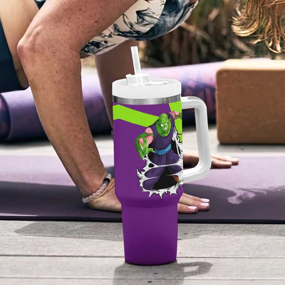 Piccolo - Dragon Ball Tumbler With Handle Anime Style TS04 Piccolo - Dragon Ball Tumbler With Handle Anime Style TS04