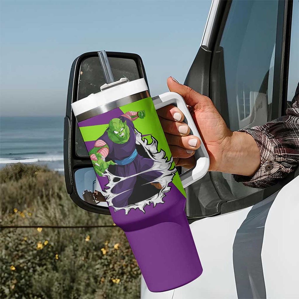 Piccolo - Dragon Ball Tumbler With Handle Anime Style TS04 Piccolo - Dragon Ball Tumbler With Handle Anime Style TS04