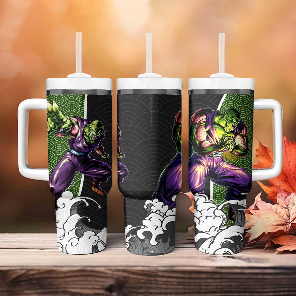Piccolo Japanese Kanagawa - Dragon Ball Z Tumbler With Handle Anime Japan Style TS04 Piccolo Japanese Kanagawa - Dragon Ball Z Tumbler With Handle Anime Japan Style TS04