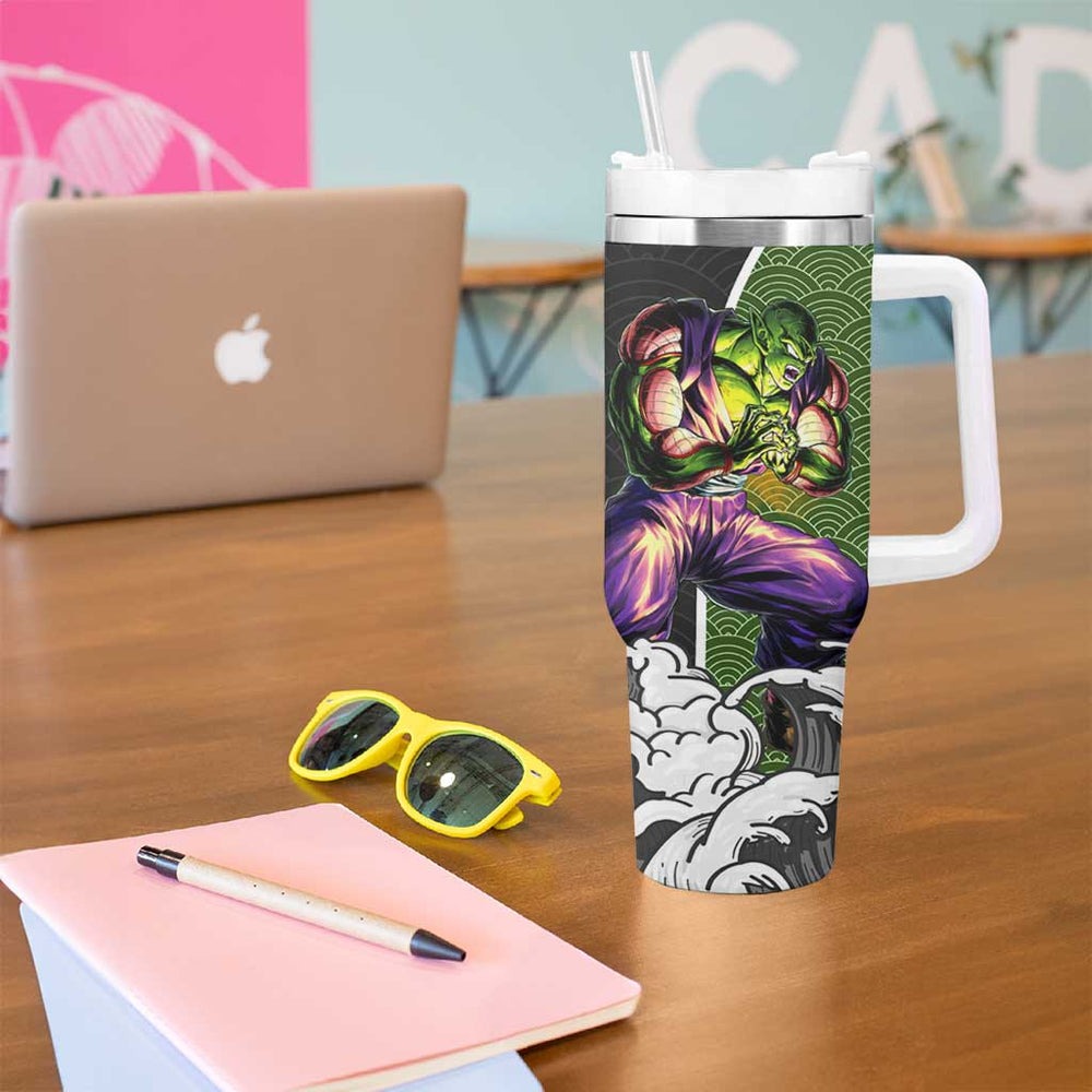 Piccolo Japanese Kanagawa - Dragon Ball Z Tumbler With Handle Anime Japan Style TS04 Piccolo Japanese Kanagawa - Dragon Ball Z Tumbler With Handle Anime Japan Style TS04
