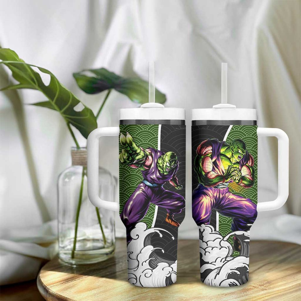 Piccolo Japanese Kanagawa - Dragon Ball Z Tumbler With Handle Anime Japan Style TS04 Piccolo Japanese Kanagawa - Dragon Ball Z Tumbler With Handle Anime Japan Style TS04