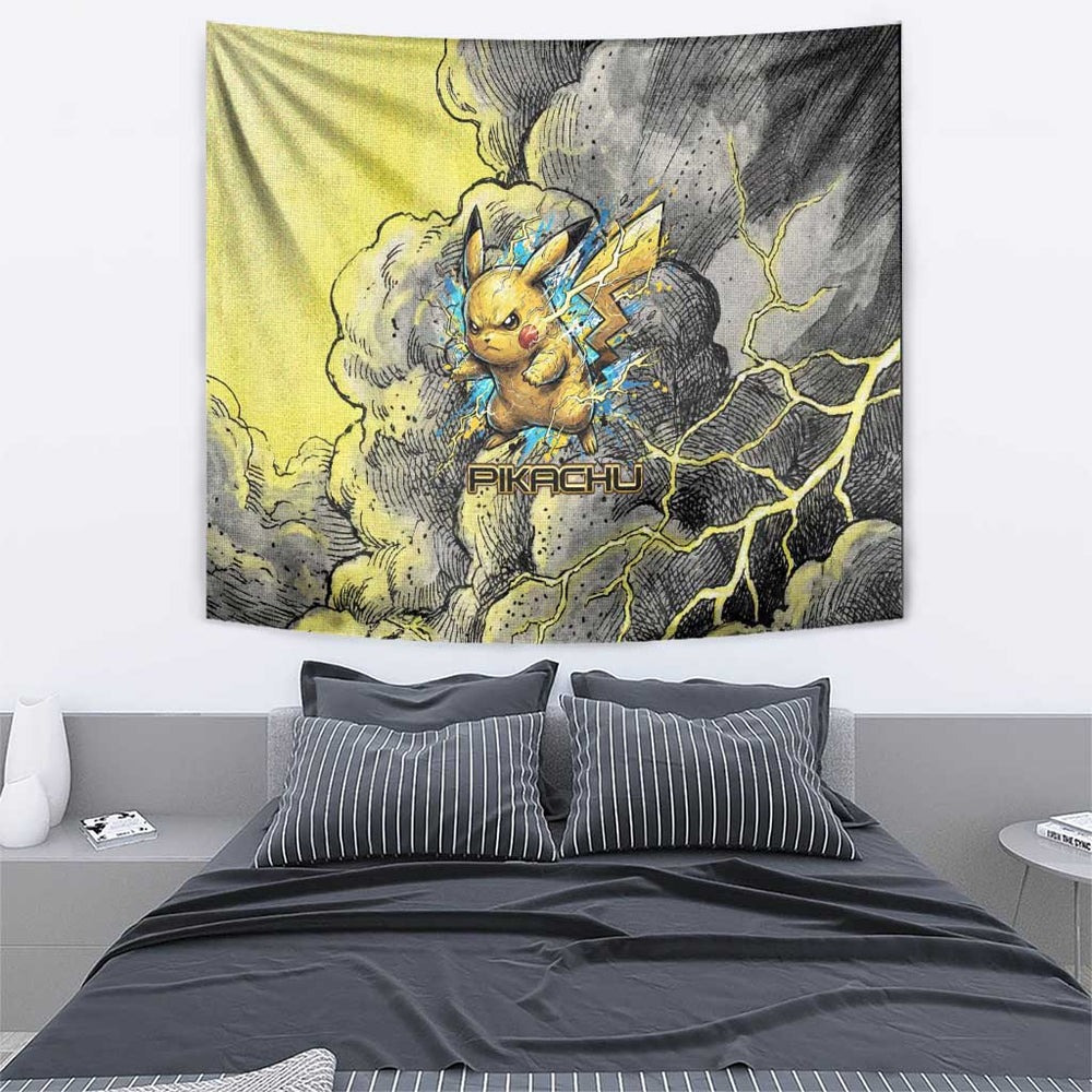 Pikachu Stormbreaker Edition Tumbler With Handle Pikachu Amid Thunder Clouds TS04 Pikachu Stormbreaker Edition Tumbler With Handle Pikachu Amid Thunder Clouds TS04