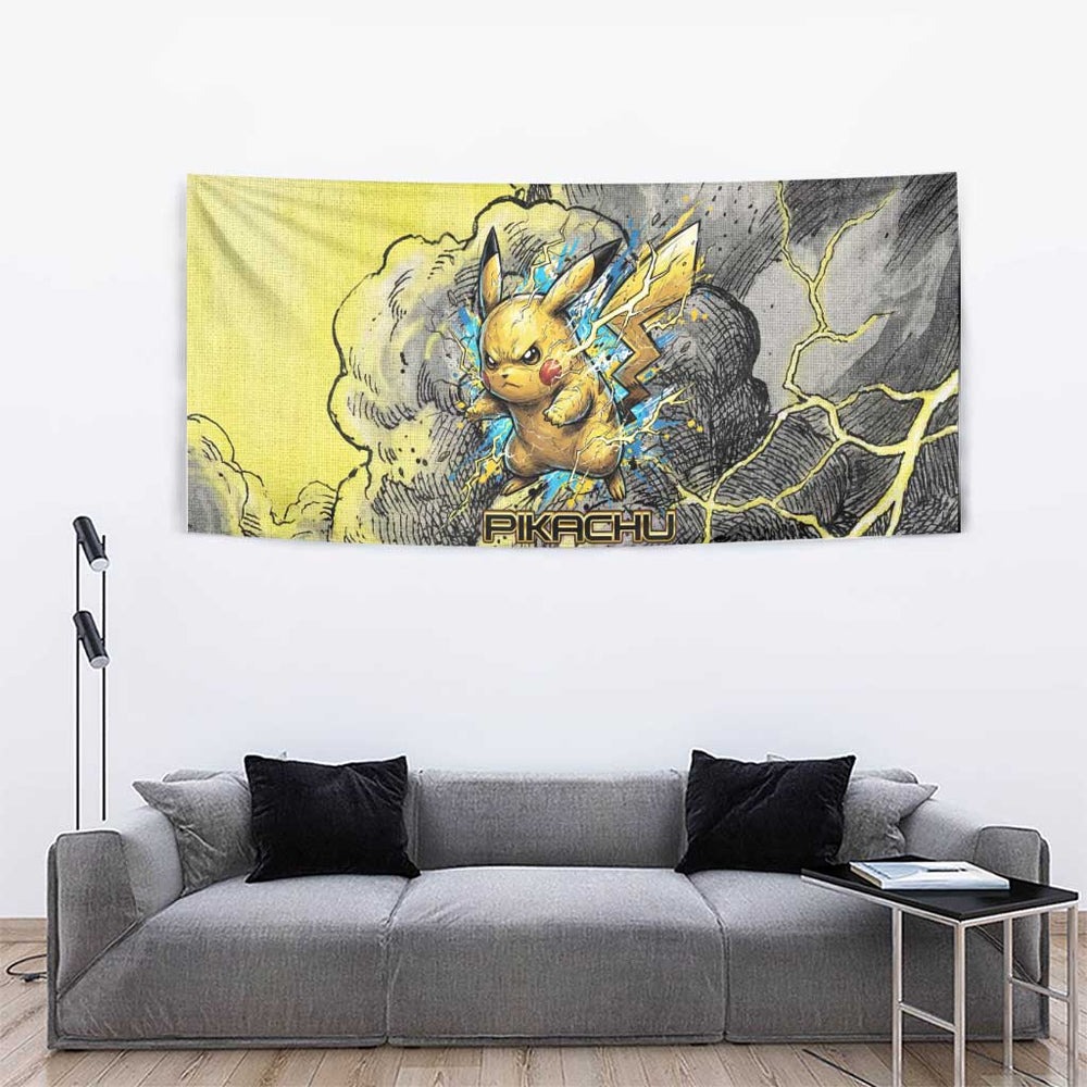 Pikachu Stormbreaker Edition Tumbler With Handle Pikachu Amid Thunder Clouds TS04 Pikachu Stormbreaker Edition Tumbler With Handle Pikachu Amid Thunder Clouds TS04