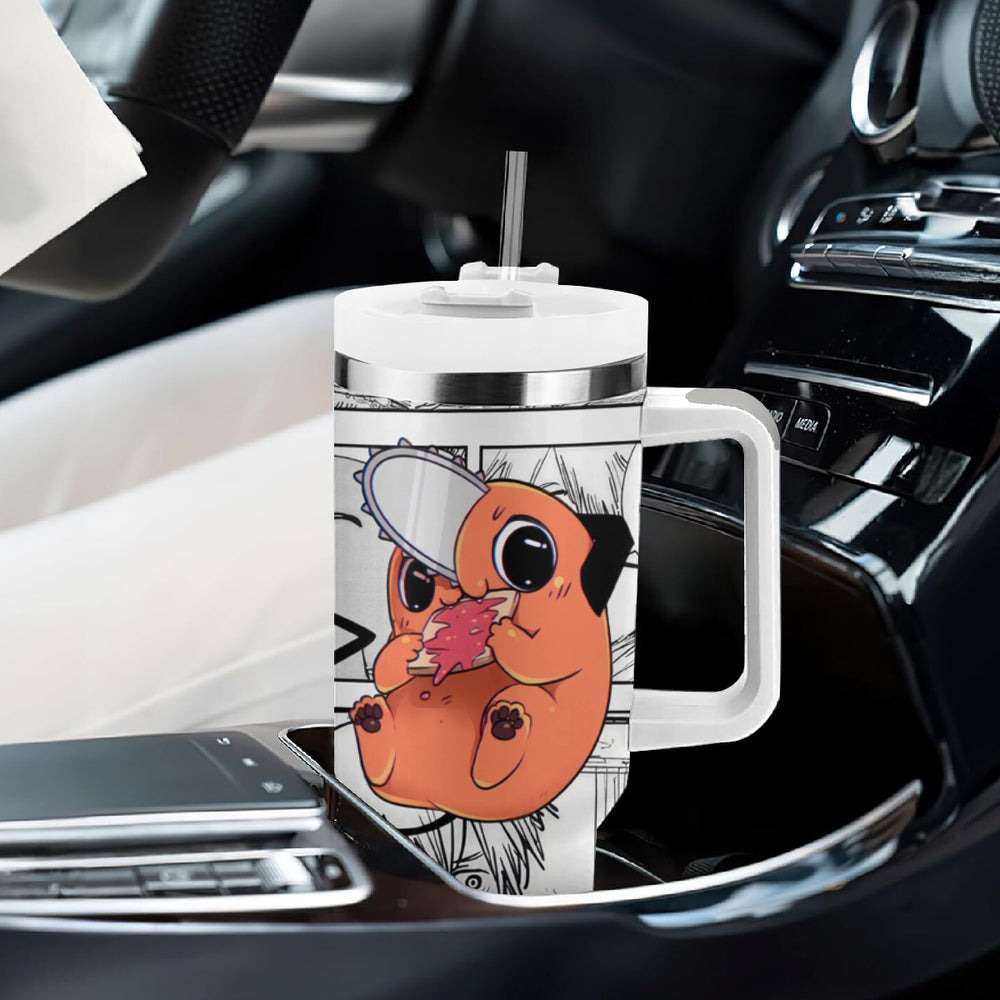 Pochita Tumbler With Handle Chainsaw Man TS04 Pochita Tumbler With Handle Chainsaw Man TS04