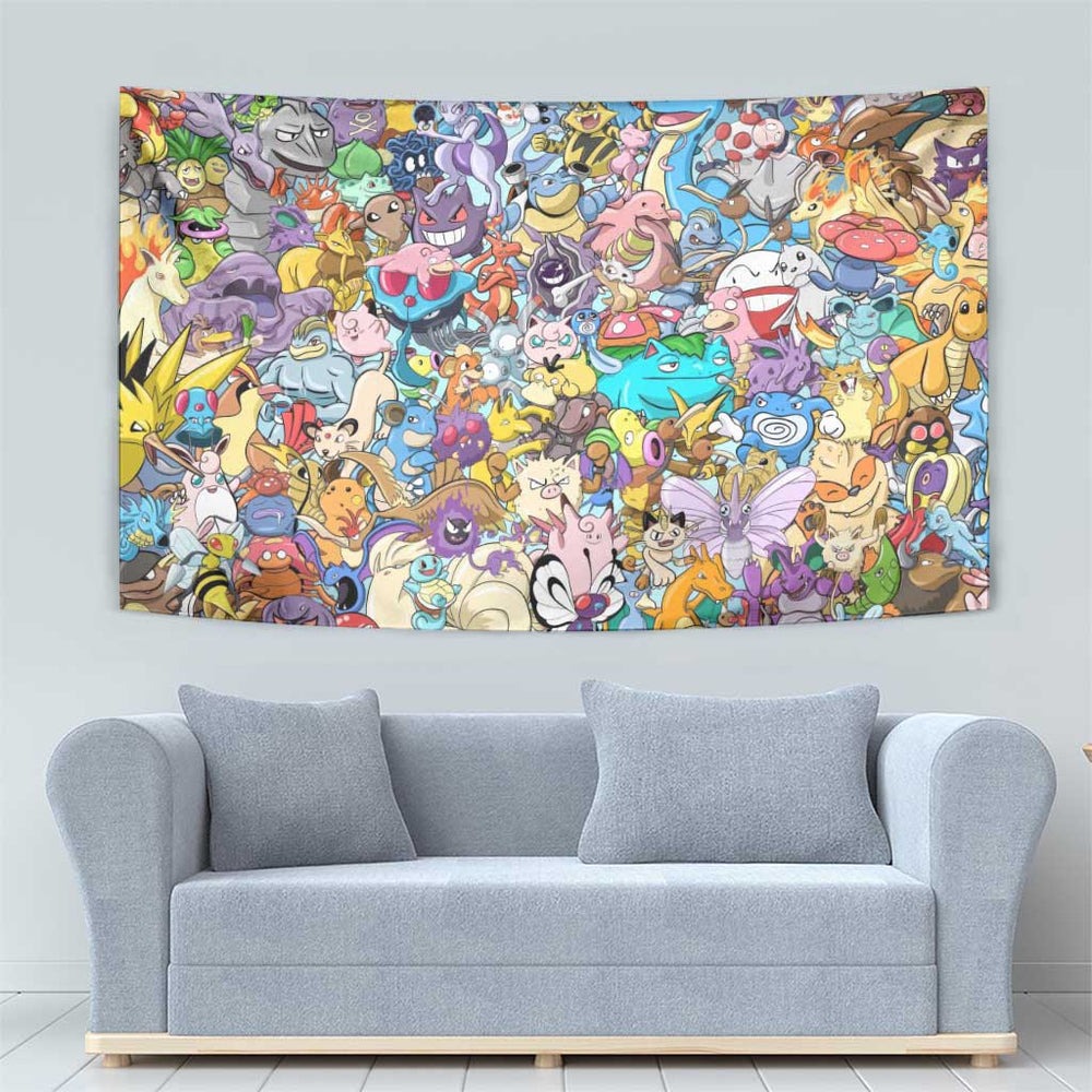 Pocket Monsters Poke Tapestry Japan Anime Style TS04 Pocket Monsters Poke Tapestry Japan Anime Style TS04