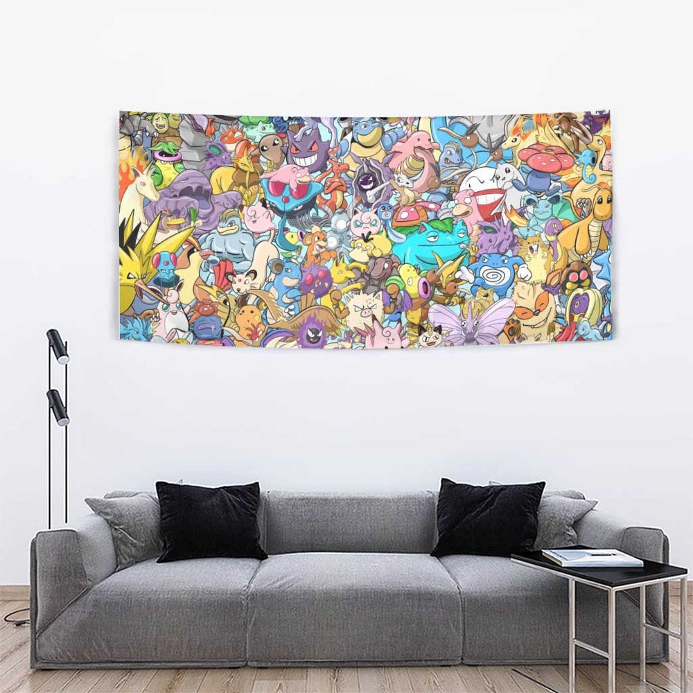 Pocket Monsters Poke Tapestry Japan Anime Style TS04 Pocket Monsters Poke Tapestry Japan Anime Style TS04