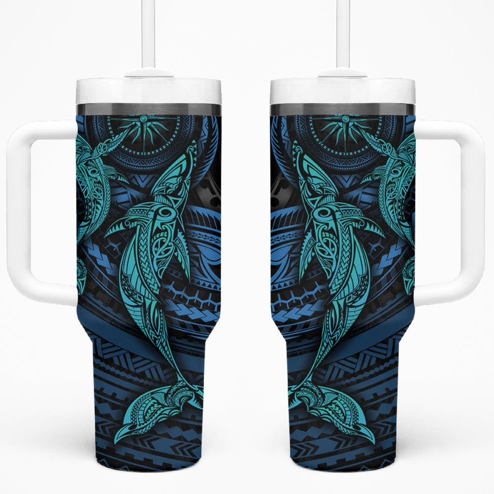 Polynesian Whale Tumbler With Handle TS04 Polynesian Whale Tumbler With Handle TS04