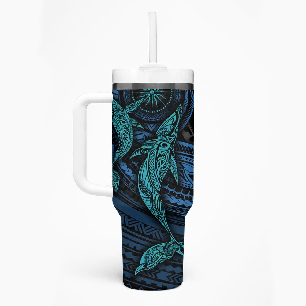 Polynesian Whale Tumbler With Handle TS04 Polynesian Whale Tumbler With Handle TS04