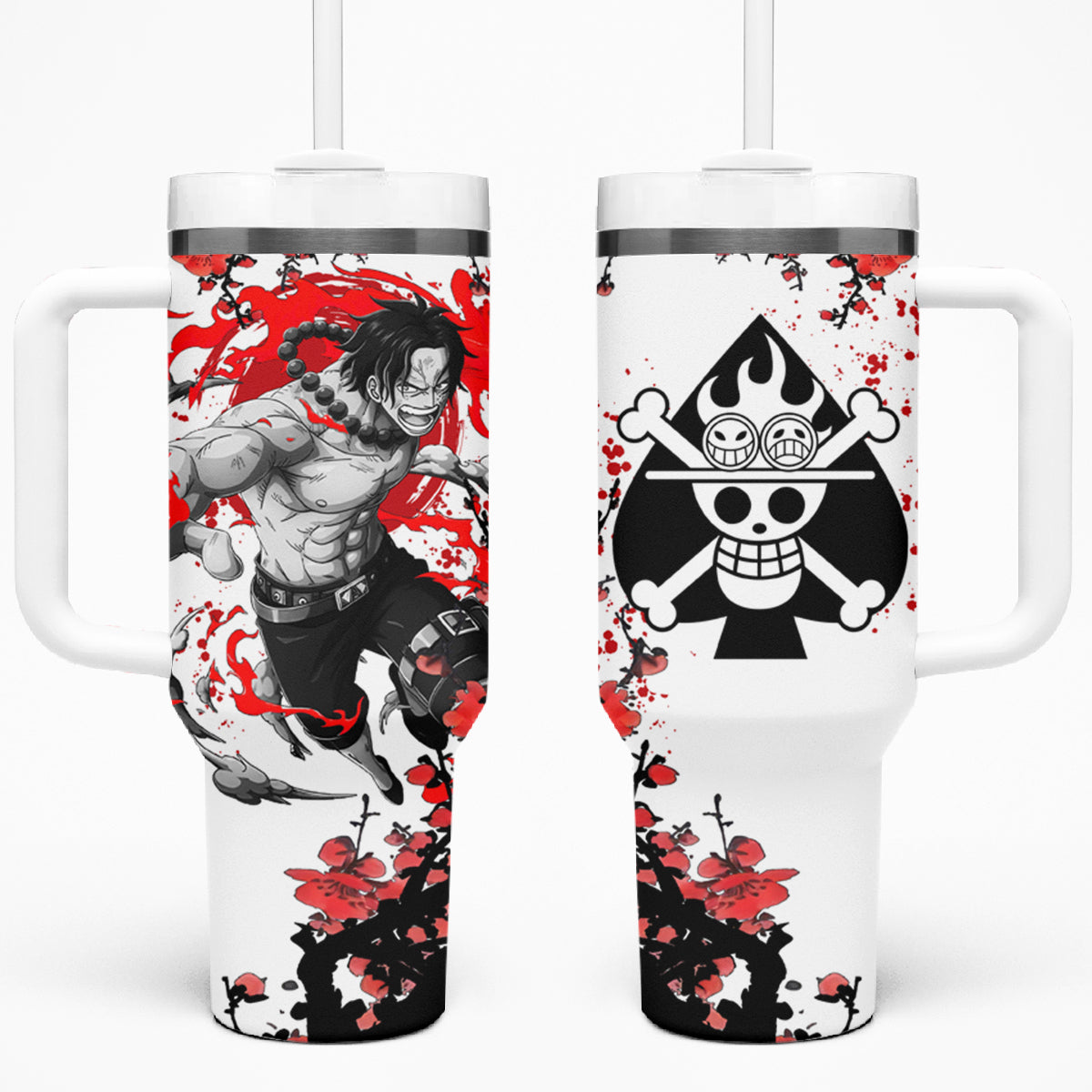Portgas D. Ace One Piece Tumbler With Handle Japan Style One