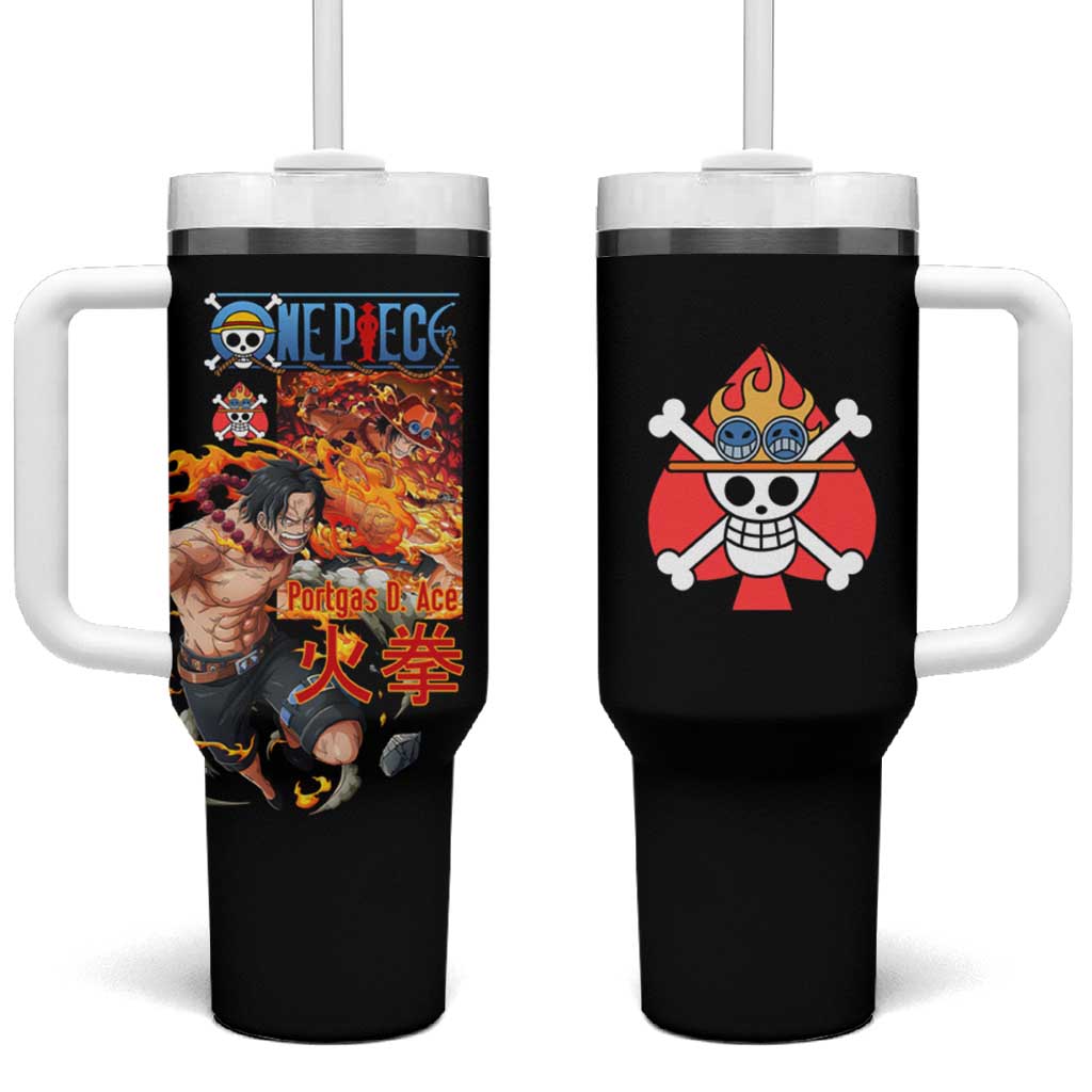 Portgas D. Ace V2 One Piece Tumbler With Handle TS04