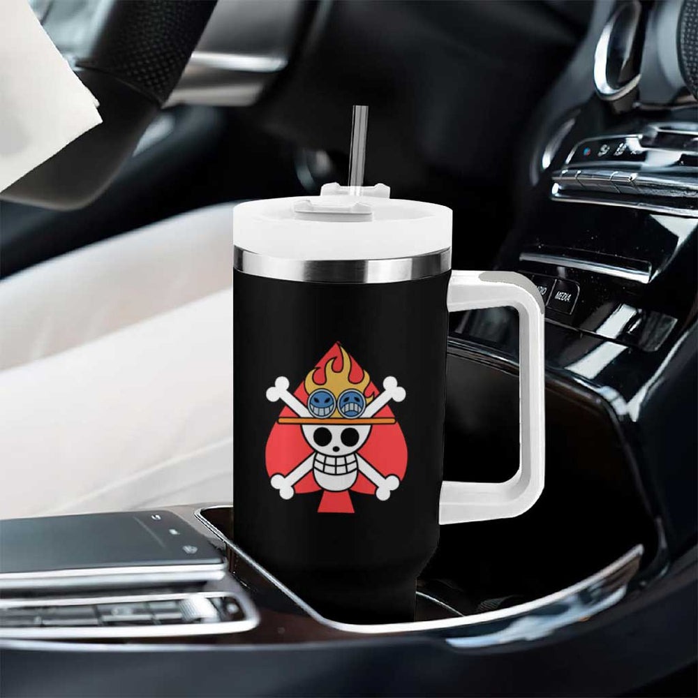 Portgas D. Ace V2 One Piece Tumbler With Handle TS04 Portgas D. Ace V2 One Piece Tumbler With Handle TS04