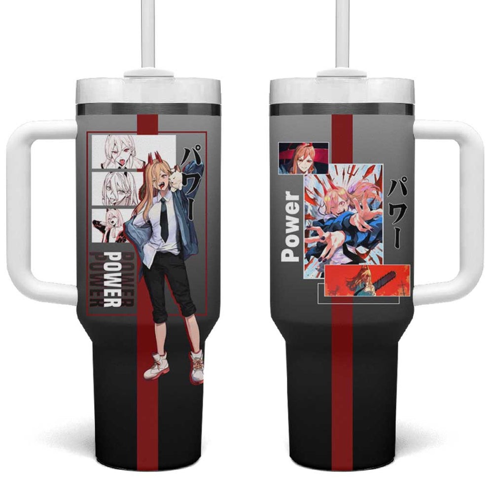 Power - Chainsaw Man Tumbler With Handle Anime Style TS04 Power - Chainsaw Man Tumbler With Handle Anime Style TS04