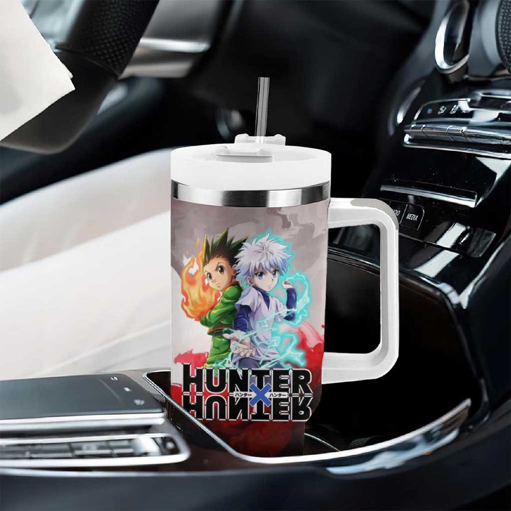 Power Duo Gon & Killua Hunter X Hunter Tumbler With Handle Anime Style TS04 Power Duo Gon & Killua Hunter X Hunter Tumbler With Handle Anime Style TS04