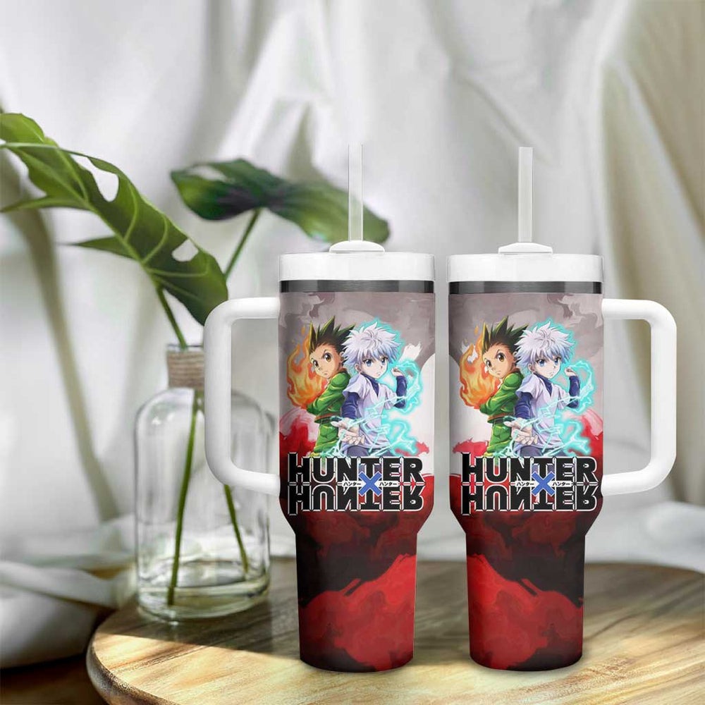 Power Duo Gon & Killua Hunter X Hunter Tumbler With Handle Anime Style TS04 Power Duo Gon & Killua Hunter X Hunter Tumbler With Handle Anime Style TS04