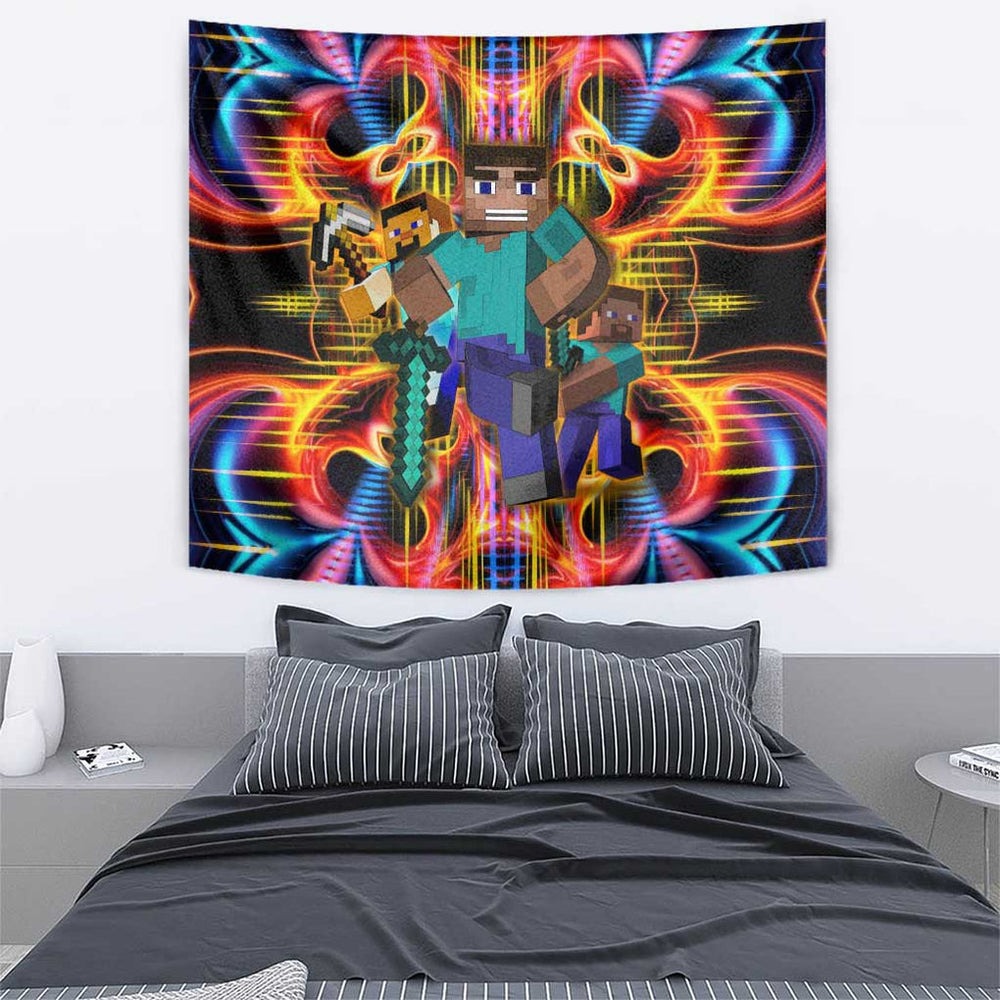 Power Minecraft Tapestry Game Art Mix Trippy Style TS04 Power Minecraft Tapestry Game Art Mix Trippy Style TS04