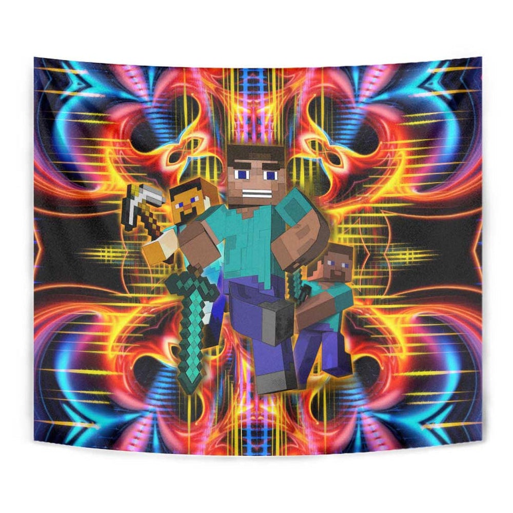 Power Minecraft Tapestry Game Art Mix Trippy Style TS04 Power Minecraft Tapestry Game Art Mix Trippy Style TS04
