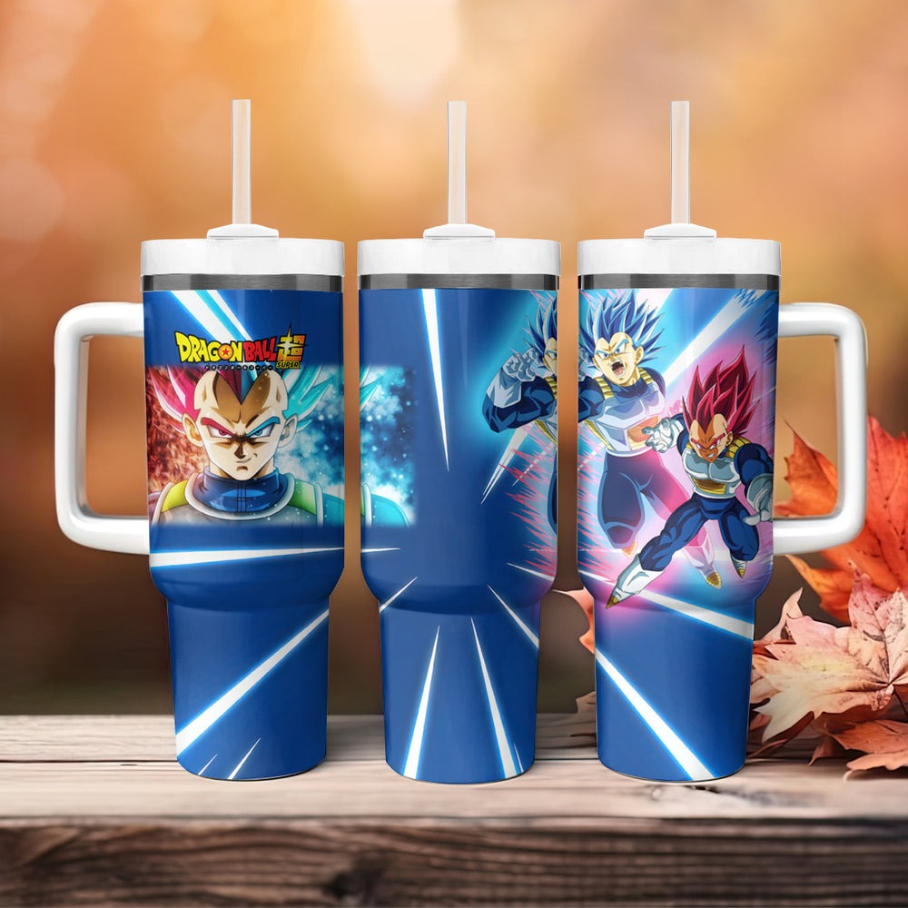 Prince Vegeta - Dragon Ball Tumbler With Handle Anime Style TS04 Prince Vegeta - Dragon Ball Tumbler With Handle Anime Style TS04