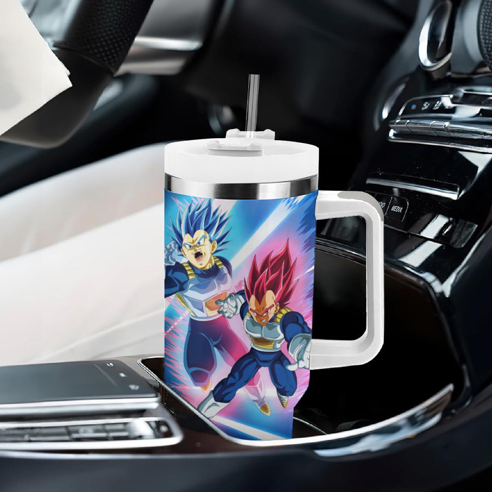 Prince Vegeta - Dragon Ball Tumbler With Handle Anime Style TS04 Prince Vegeta - Dragon Ball Tumbler With Handle Anime Style TS04