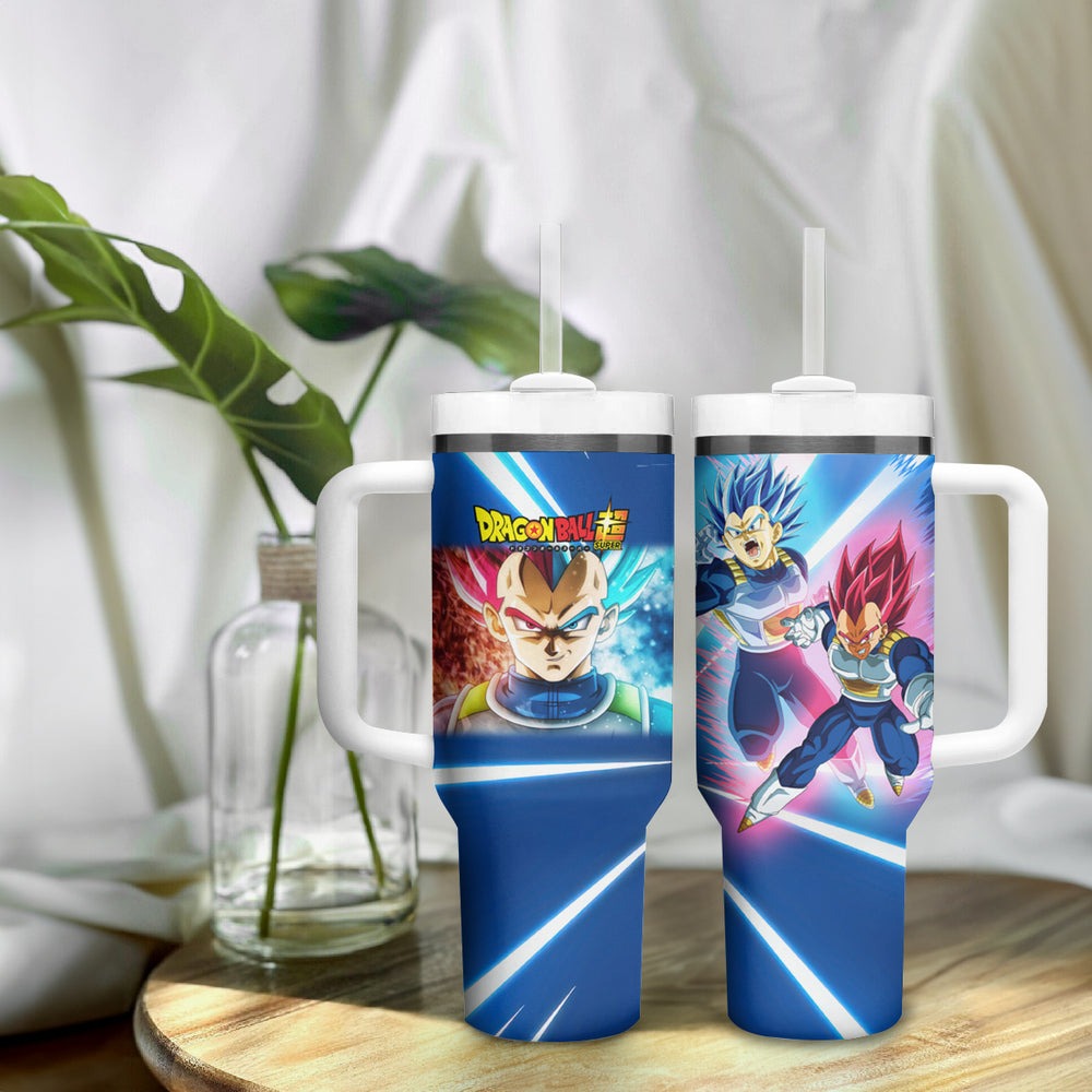 Prince Vegeta - Dragon Ball Tumbler With Handle Anime Style TS04 Prince Vegeta - Dragon Ball Tumbler With Handle Anime Style TS04