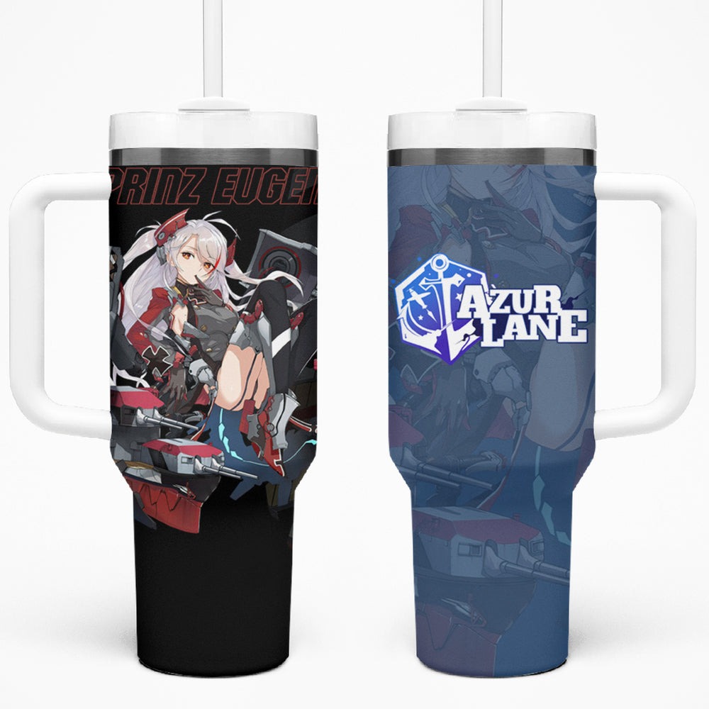 Prinz Eugen - Azur Lane Tumbler With Handle Anime Game Style TS04 Prinz Eugen - Azur Lane Tumbler With Handle Anime Game Style TS04