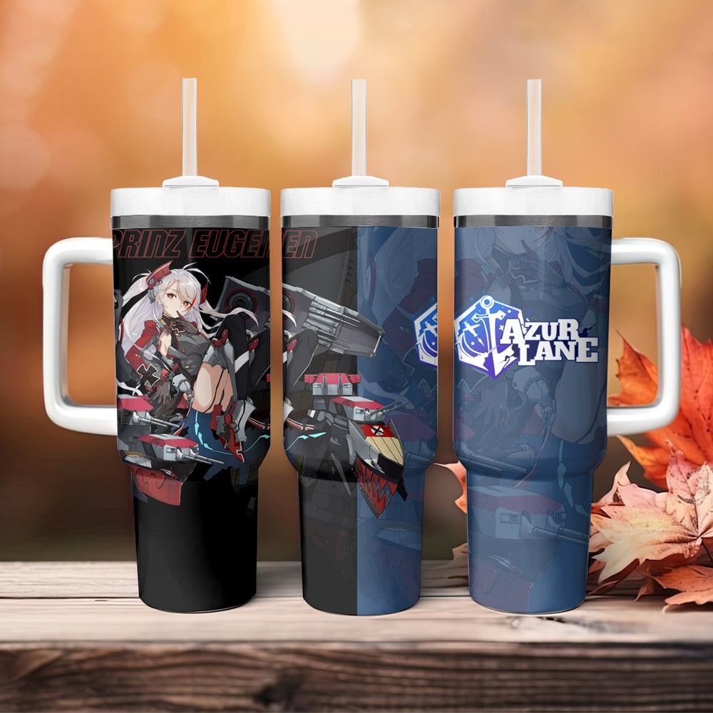 Prinz Eugen - Azur Lane Tumbler With Handle Anime Game Style TS04 Prinz Eugen - Azur Lane Tumbler With Handle Anime Game Style TS04