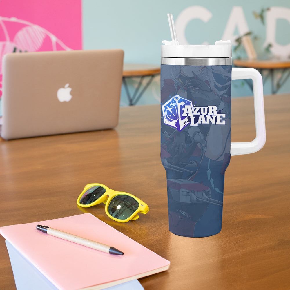 Prinz Eugen - Azur Lane Tumbler With Handle Anime Game Style TS04 Prinz Eugen - Azur Lane Tumbler With Handle Anime Game Style TS04