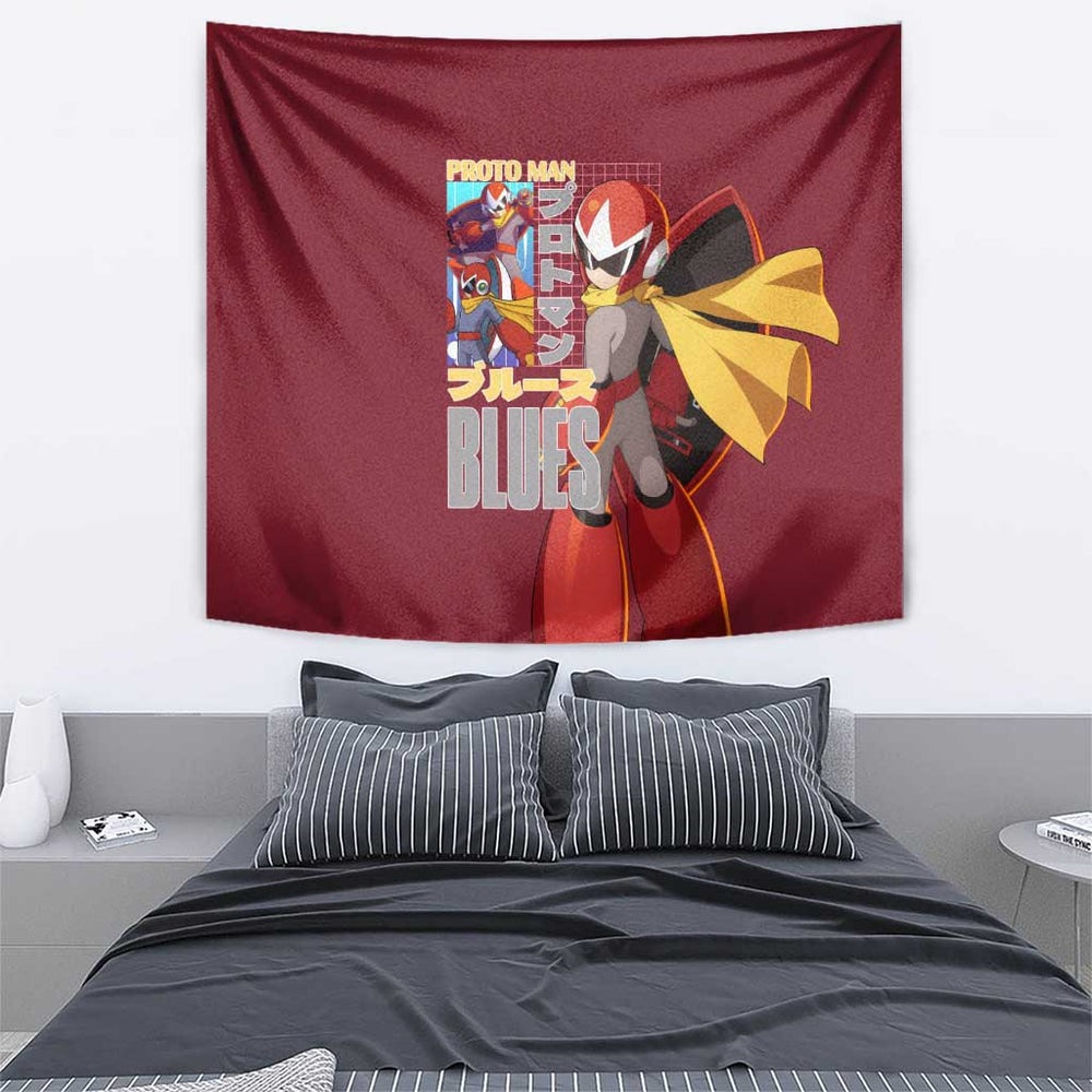 Proto Man Mega Man Tapestry Japan Anime Style TS04 Proto Man Mega Man Tapestry Japan Anime Style TS04