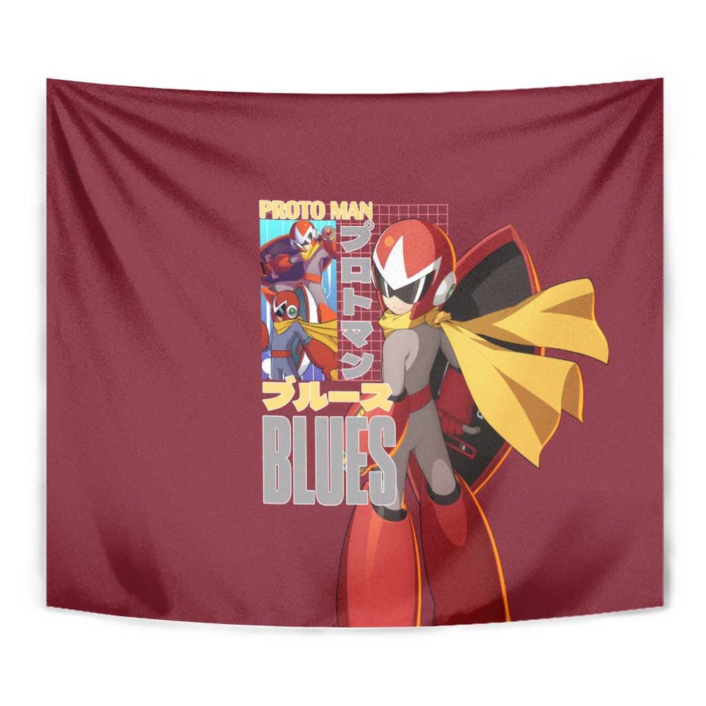 Proto Man Mega Man Tapestry Japan Anime Style TS04 Proto Man Mega Man Tapestry Japan Anime Style TS04