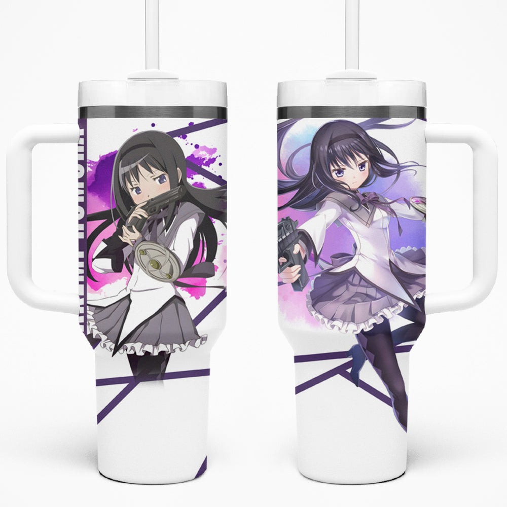 Puella Magi Madoka Magica Tumbler With Handle Akemi Homura TS04 Puella Magi Madoka Magica Tumbler With Handle Akemi Homura TS04