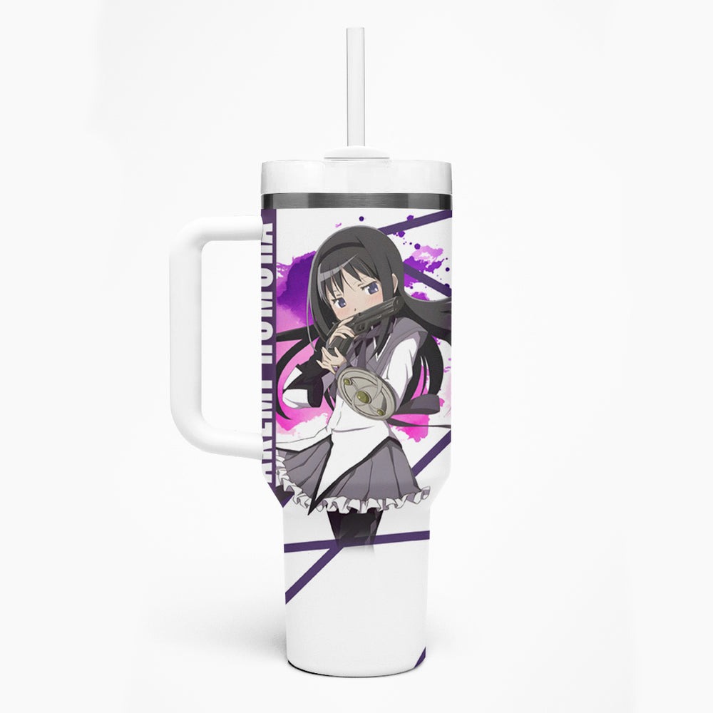 Puella Magi Madoka Magica Tumbler With Handle Akemi Homura TS04 Puella Magi Madoka Magica Tumbler With Handle Akemi Homura TS04