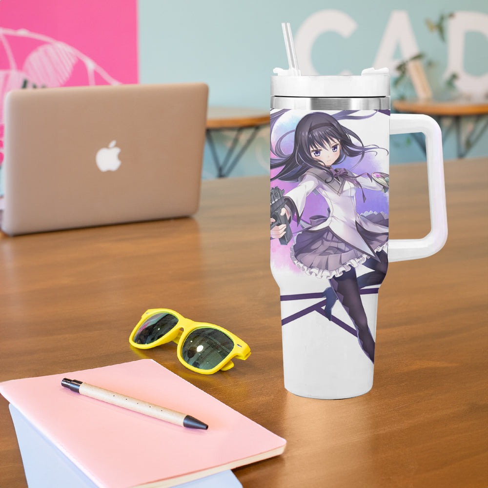 Puella Magi Madoka Magica Tumbler With Handle Akemi Homura TS04 Puella Magi Madoka Magica Tumbler With Handle Akemi Homura TS04