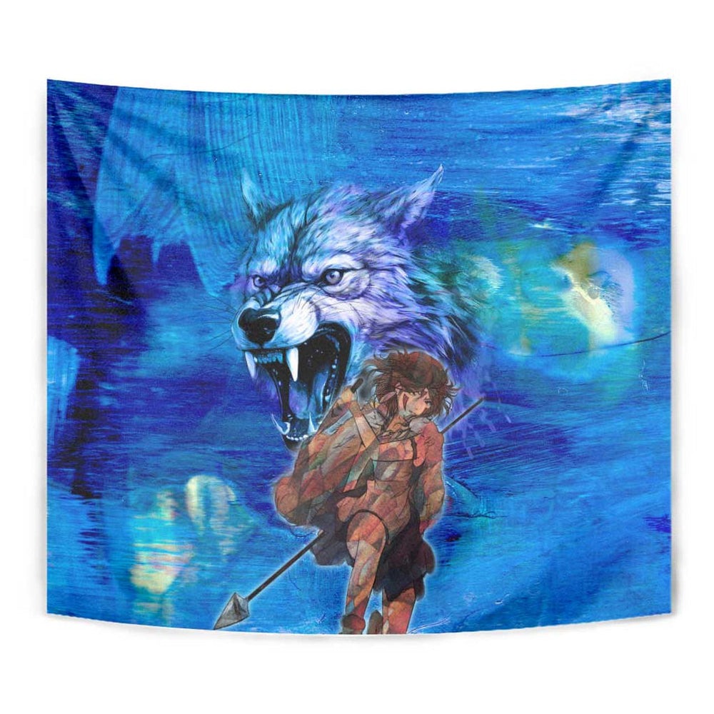 Raging Princess Mononoke Studio Ghibli Tumbler With Handle Trippy Style TS04 Raging Princess Mononoke Studio Ghibli Tumbler With Handle Trippy Style TS04