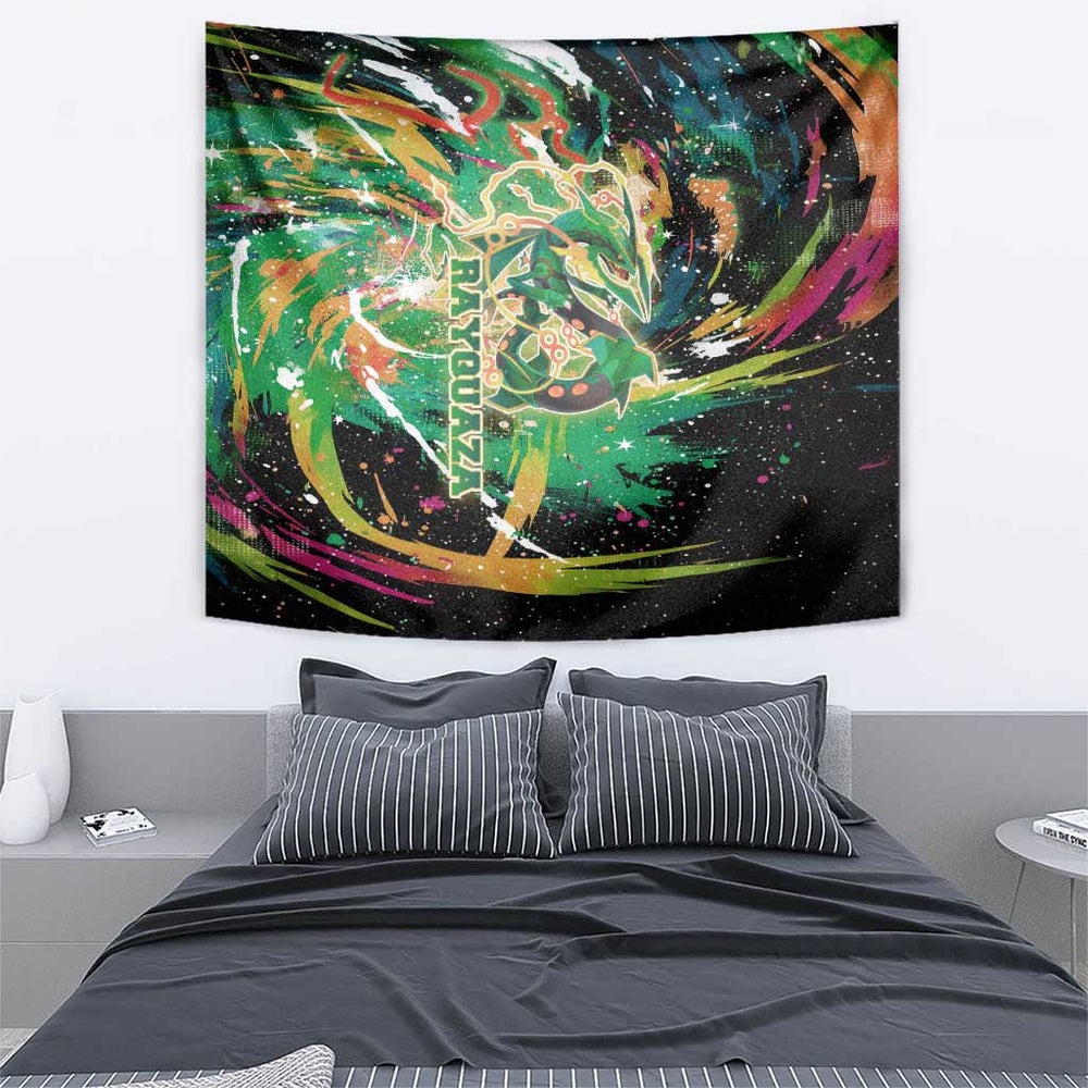 Rayquaza Poké Green Abstract Galaxy Design Tumbler With Handle Dynamic Swirl Background TS04 Rayquaza Poké Green Abstract Galaxy Design Tumbler With Handle Dynamic Swirl Background TS04