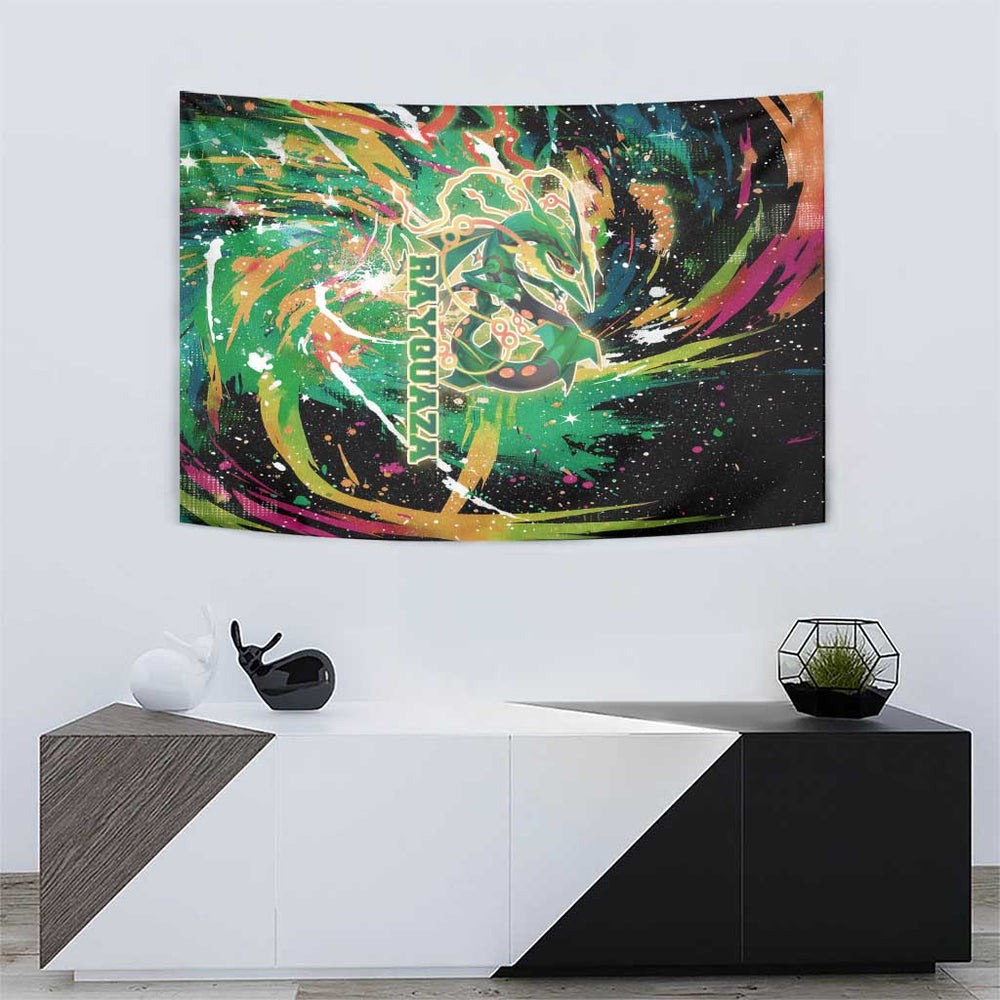 Rayquaza Poké Green Abstract Galaxy Design Tumbler With Handle Dynamic Swirl Background TS04 Rayquaza Poké Green Abstract Galaxy Design Tumbler With Handle Dynamic Swirl Background TS04