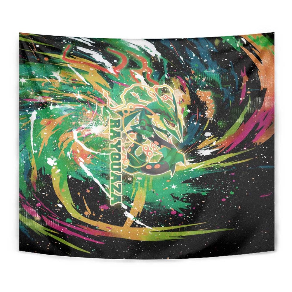Rayquaza Poké Green Abstract Galaxy Design Tumbler With Handle Dynamic Swirl Background TS04 Rayquaza Poké Green Abstract Galaxy Design Tumbler With Handle Dynamic Swirl Background TS04