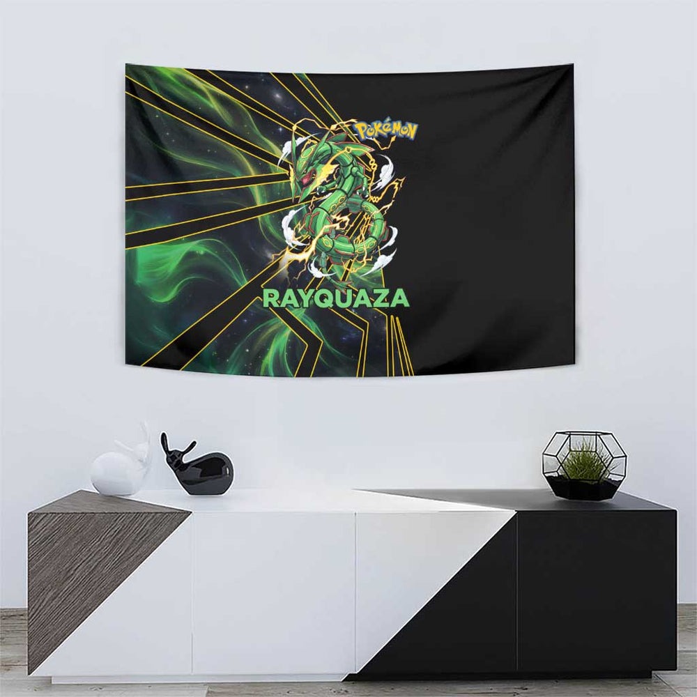Rayquaza Poké Tapestry Cosmic Dragon Comic Style TS04 Rayquaza Poké Tapestry Cosmic Dragon Comic Style TS04