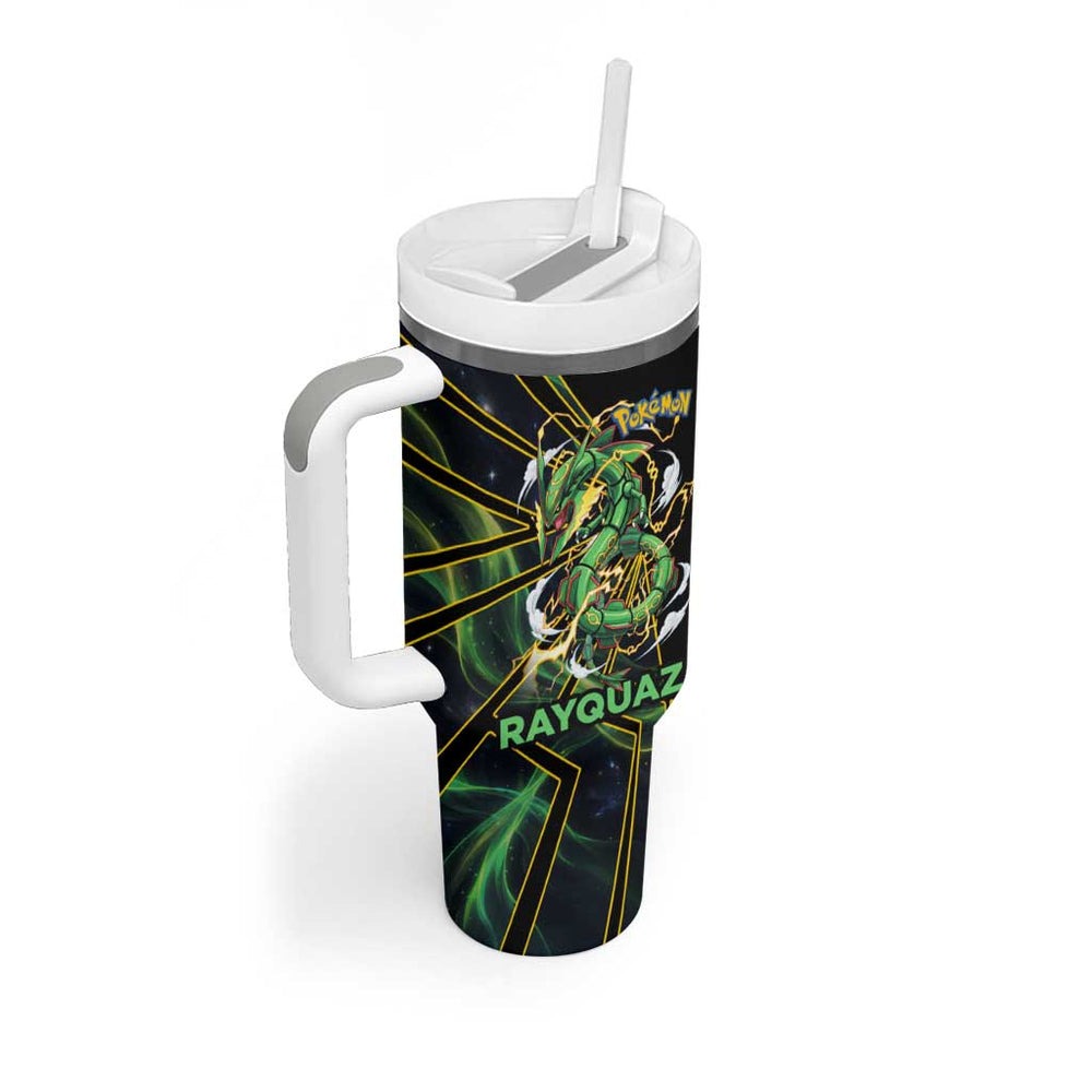 Rayquaza Poké Tumbler With Handle Cosmic Dragon Comic Style TS04 Rayquaza Poké Tumbler With Handle Cosmic Dragon Comic Style TS04