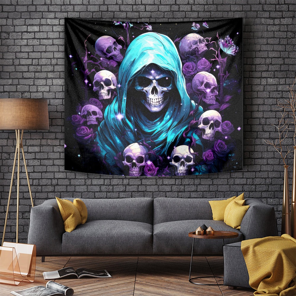 Reaper Skull Tapestry Don't Try To Figure Me Out DT01 Reaper Skull Tapestry Don't Try To Figure Me Out DT01