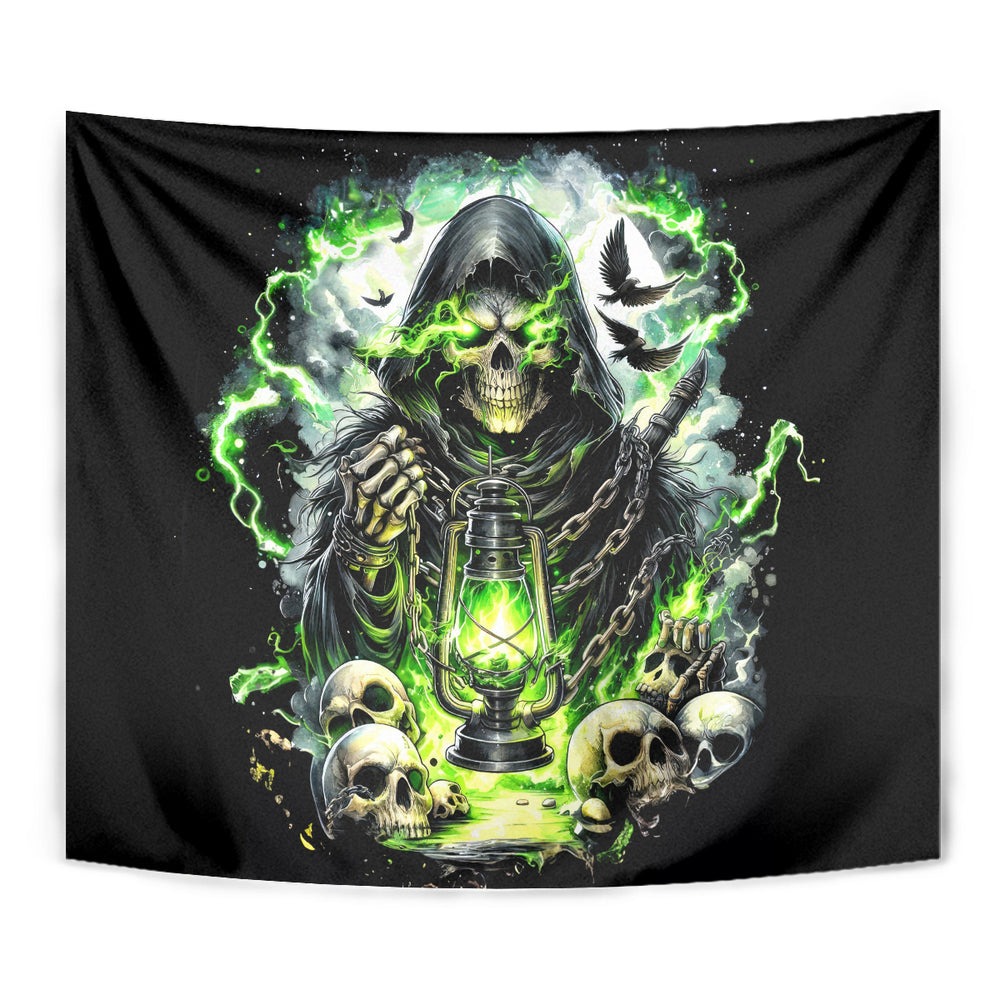 Reaper Skull Tapestry I Think I Was Designed To Be Alone DT01 Reaper Skull Tapestry I Think I Was Designed To Be Alone DT01
