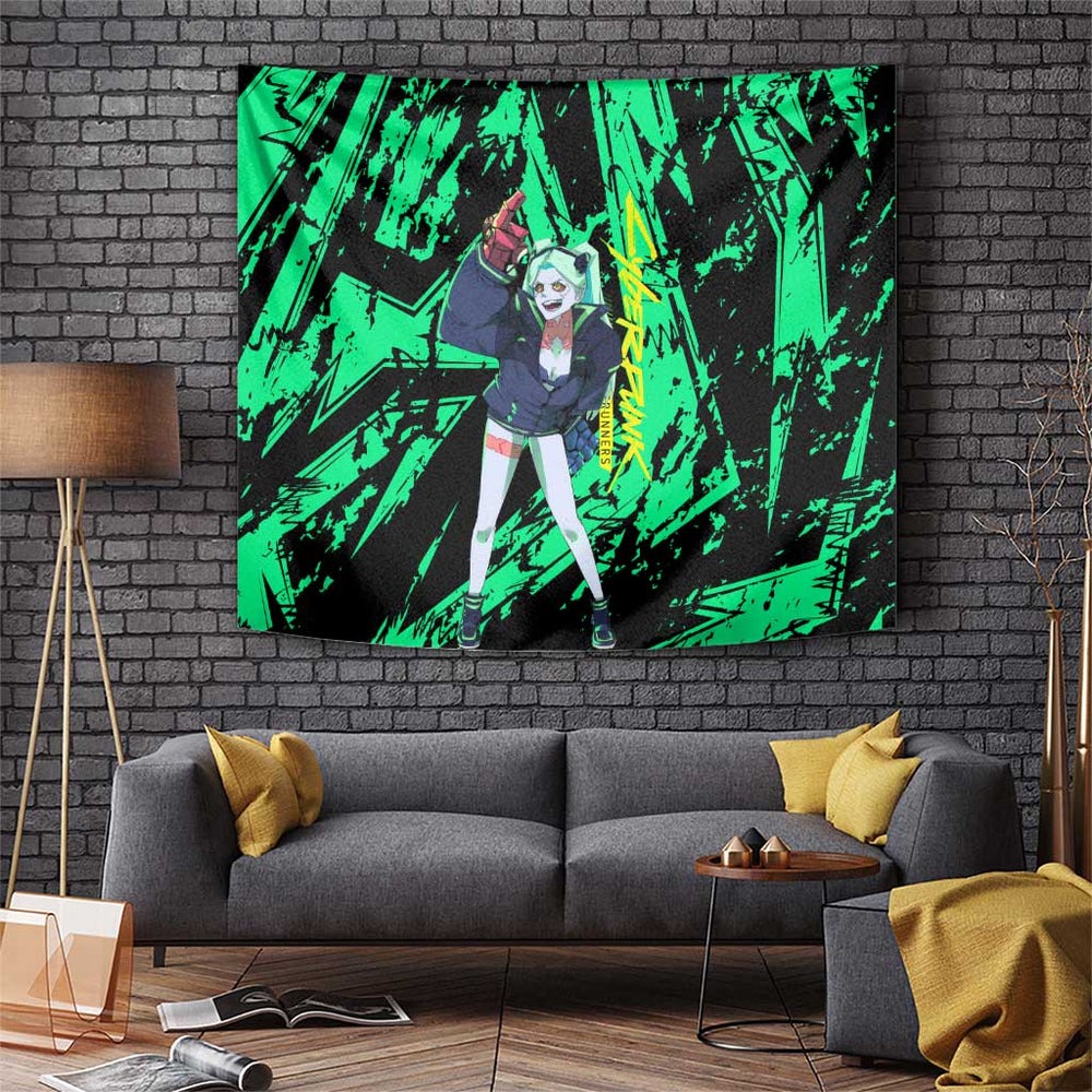 Rebecca Cyberpunk Tapestry Anime Style TS04 Rebecca Cyberpunk Tapestry Anime Style TS04