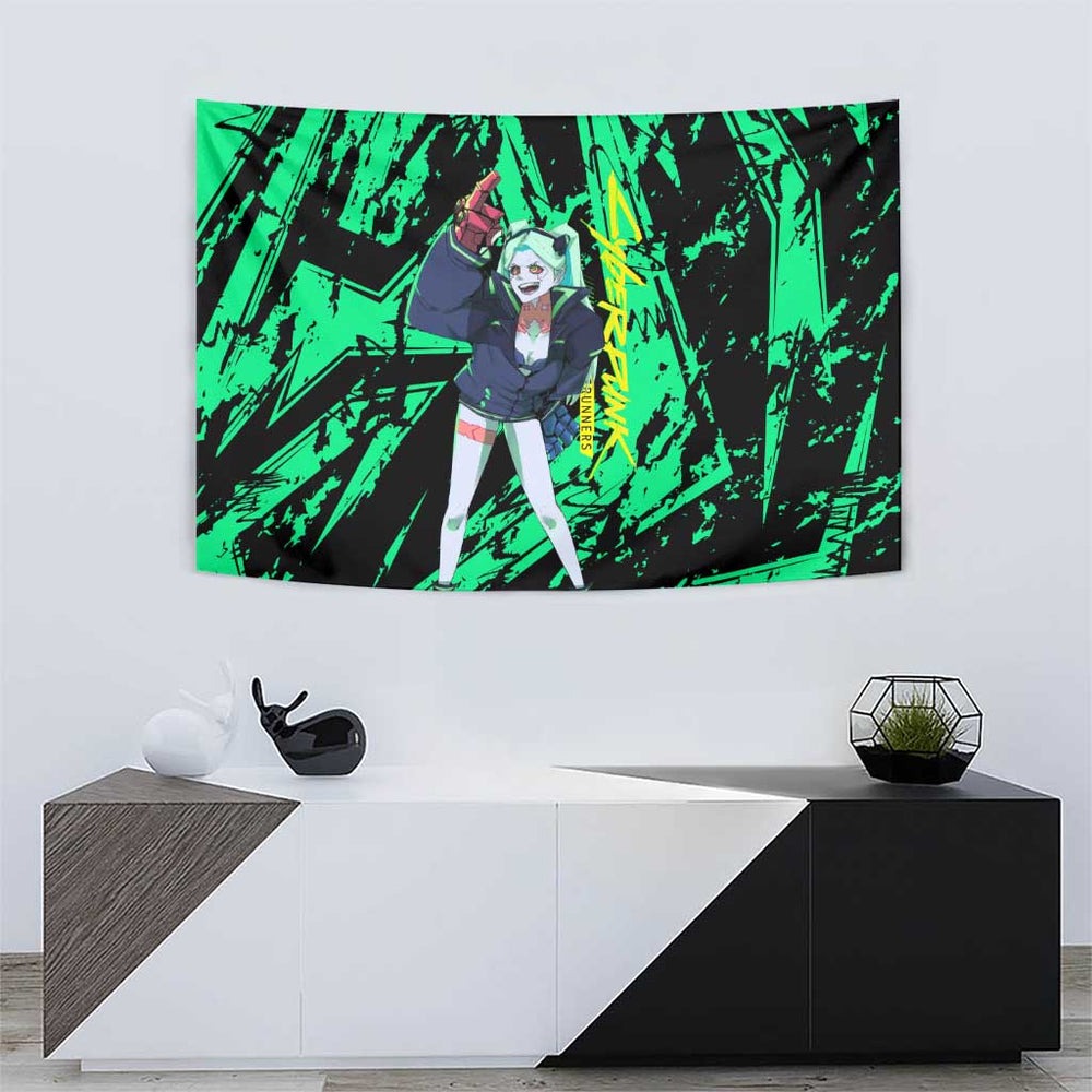 Rebecca Cyberpunk Tapestry Anime Style TS04 Rebecca Cyberpunk Tapestry Anime Style TS04