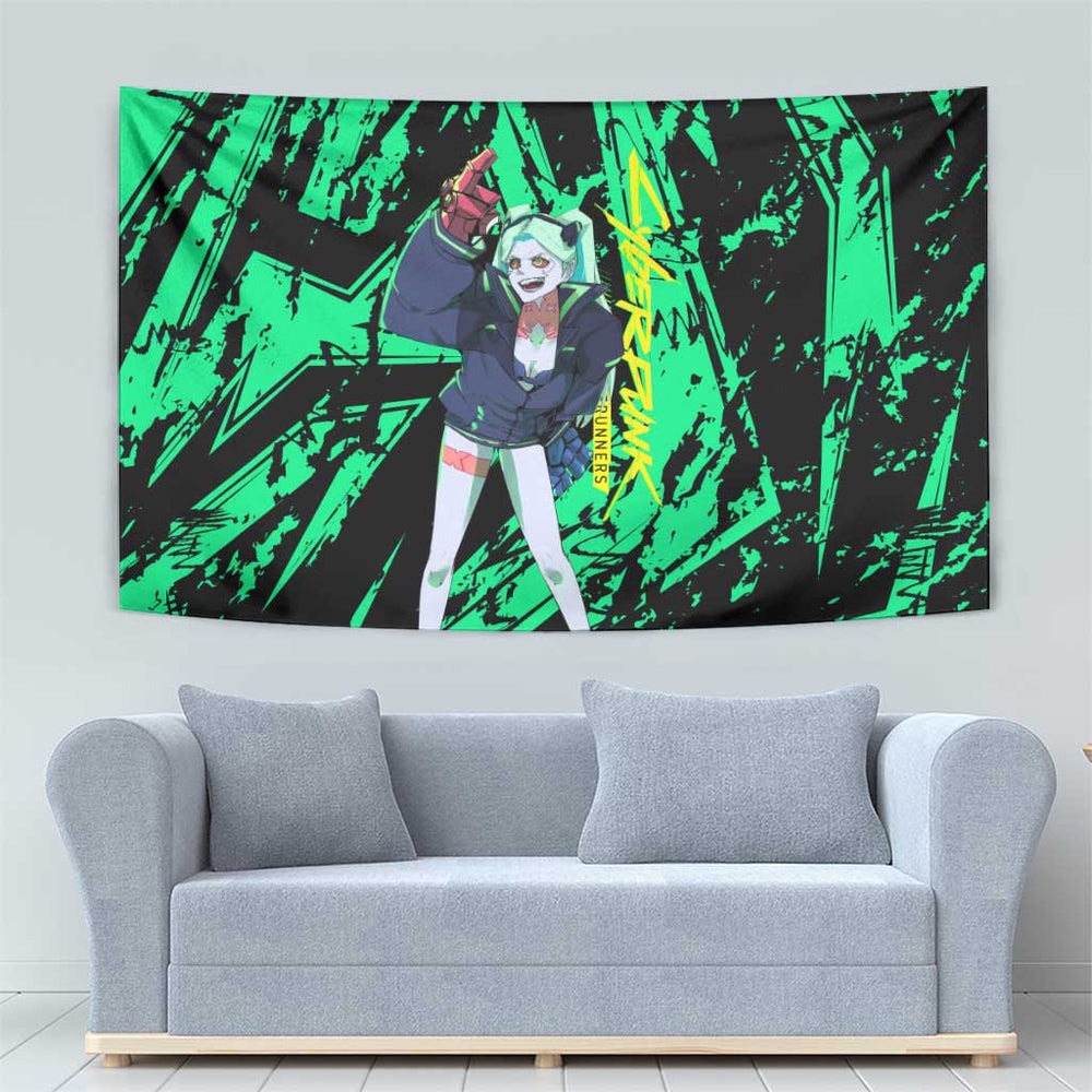 Rebecca Cyberpunk Tapestry Anime Style TS04 Rebecca Cyberpunk Tapestry Anime Style TS04