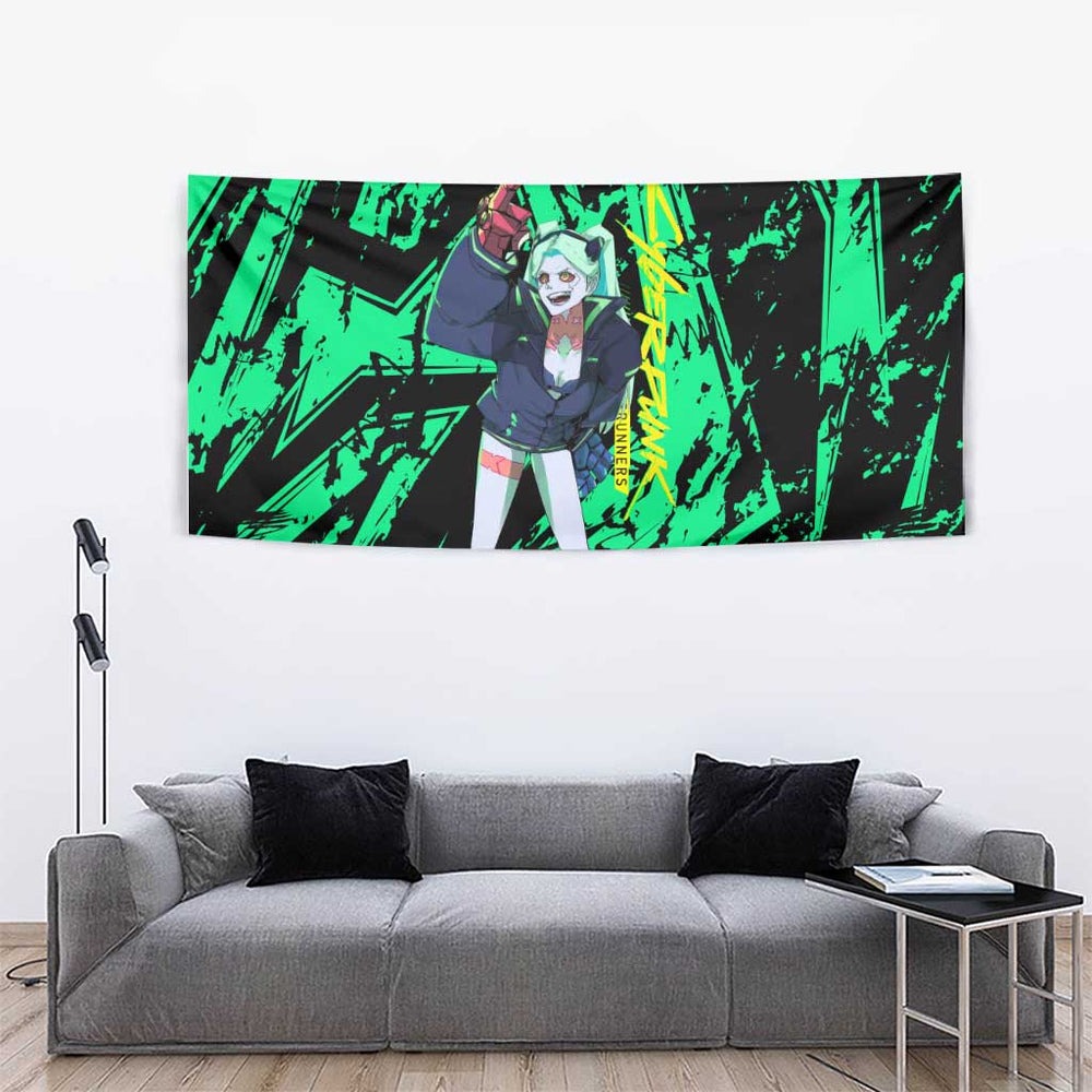 Rebecca Cyberpunk Tapestry Anime Style TS04 Rebecca Cyberpunk Tapestry Anime Style TS04