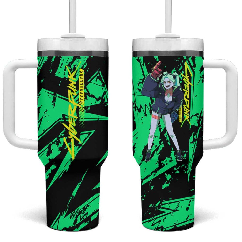 Rebecca Cyberpunk Tumbler With Handle Anime Style TS04 Rebecca Cyberpunk Tumbler With Handle Anime Style TS04