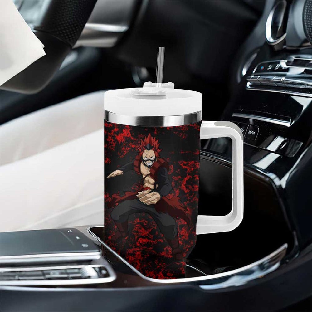 Red Riot Eijiro My Hero Academia Tumbler With Handle Blood Grunge Style TS04 Red Riot Eijiro My Hero Academia Tumbler With Handle Blood Grunge Style TS04